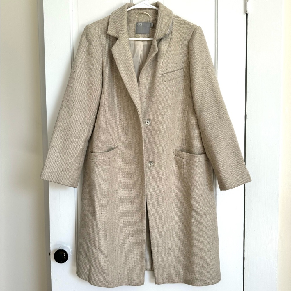 Asos Oatmeal Coat 8